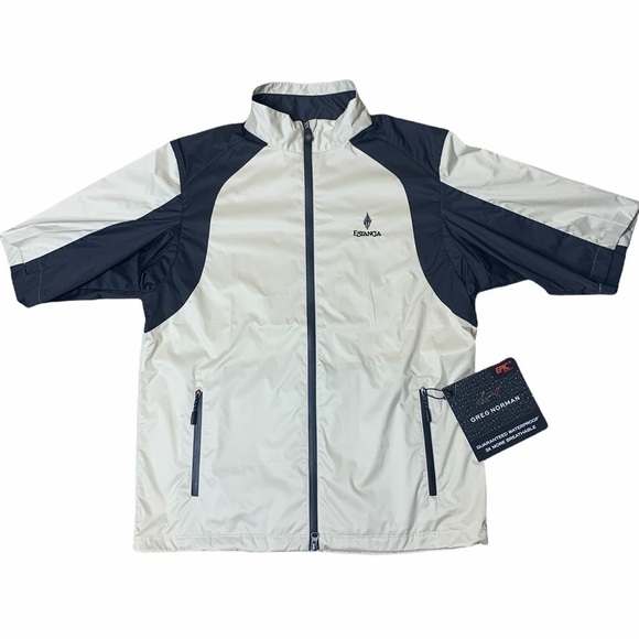 Greg Norman  Ultra Light 1/2 Sleeve Rain Jacket - Picture 1 of 6